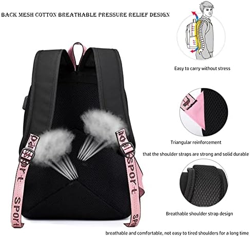 Kpop Blackpınk Sırt Çantası Lısa Gül JISOO Jennıe Renkli Fotoğraf Bilgisayar FashionTravel iş sırt çantası İle USB