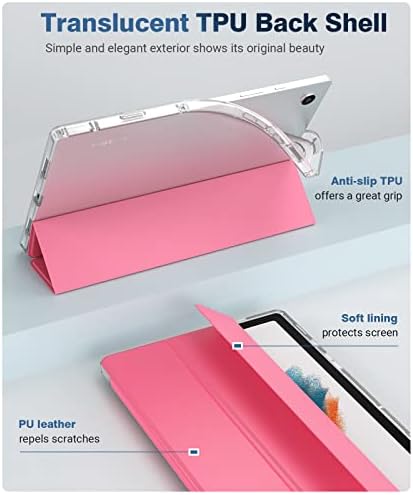 Samsung Galaxy Tab için TiMOVO A8 10.5 Kılıf, Galaxy Tab A8 Kılıf SM-X200 / SM-X205, ince Yumuşak TPU Saydam Buzlu