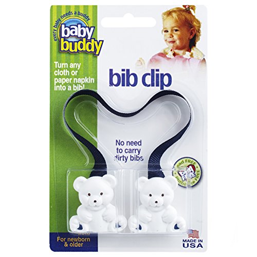 Baby Buddy Bebek Önlüğü Klipsi, Herhangi Bir Bezi, Havluyu veya Kağıt Peçeteyi Anında Tek Kullanımlık Önlüklere, Seyahat