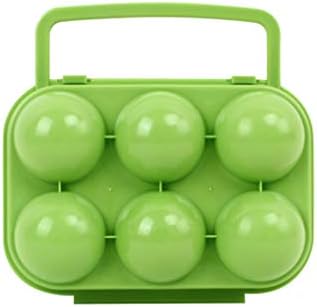 ISMARLAMA 6 Adet Yumurta Kabı, Saplı Açık Plastik Taşınabilir Yumurta Kabı-RV, Römork ve Kampçı Mutfakları veya Kamp