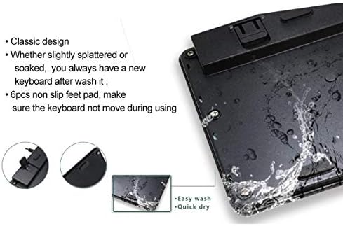 Acer Chromebook 514 (CB514-1W) ile Uyumlu BoxWave Klavye (Boxwave'den Klavye) - Suya Dayanıklı USB Klavye, Yıkanabilir