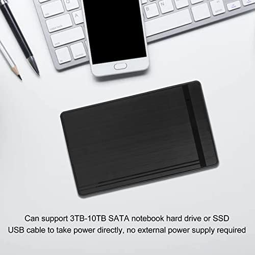 Naroote USB3. 0 HDD muhafaza, 3.5 inç 2.5 inç Ultra İnce 5Gbps HDD muhafaza Hafif (ABD Plug)
