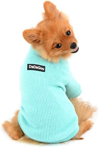 Küçük Köpekler için PAİDEFUL Pet Kazak Kız Erkek Zip-up Örgü Sweatershirt Sıcak Katı Kazak Ceket Sonbahar Kış Köpek