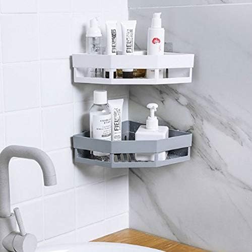 BKDFD Yumruk Ücretsiz Köşe Banyo duş şampuanı Raf Depolama Raf Yapış Up Tutucu Organizatör Duvara Monte Mutfak Banyo