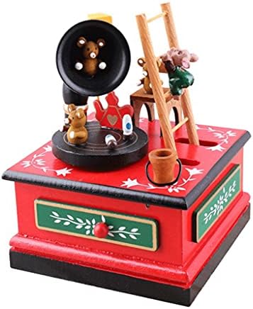 FBVCDX Merry-go-Round Noel Baba Müzik Kutusu Oyuncak Ev Dekorasyon Merry-go-Round Noel Müzik Kutusu doğum günü hediyesi