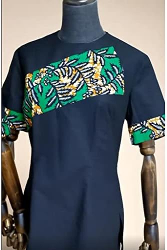 Afrika Eşofman Giyim Seti Baskılı Kısa Kollu Gömlek ve Pantolon Casual Slim Fit Pamuk Dashiki Kıyafetler Çift için