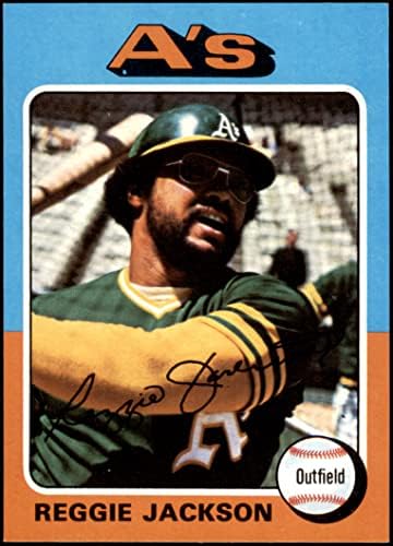 1975 Topps 300 Reggie Jackson Oakland Atletizm (Beyzbol Kartı) NM + Atletizm