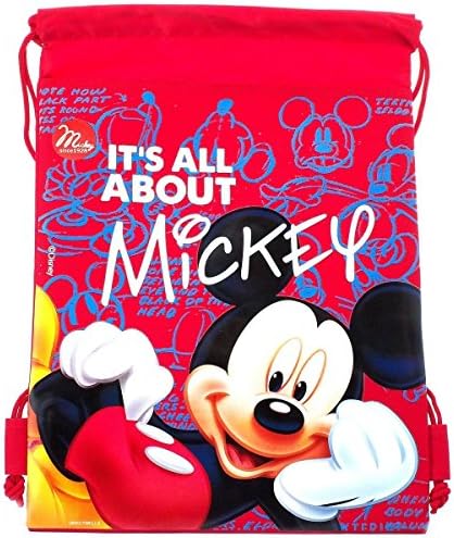 Disney Mickey Mouse Kırmızı Her Şey Mickey İle İlgili İpli Çanta (SADECE 1 TORBA)