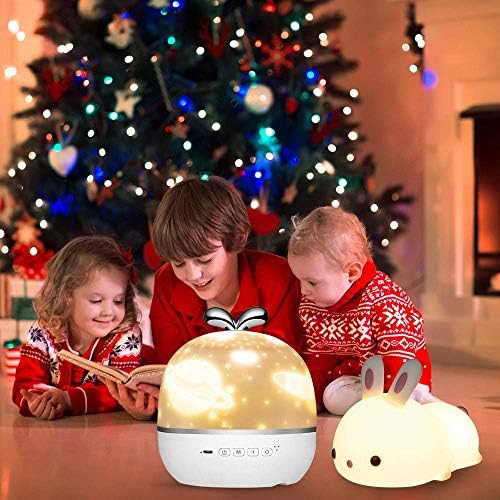 Çocuklar için Gece Lambası, Bebek Kreş Pil Tavan Kız Takımyıldızı Projektör Ninni Çocuk Lambası, Bluetooth Ses Makinesi