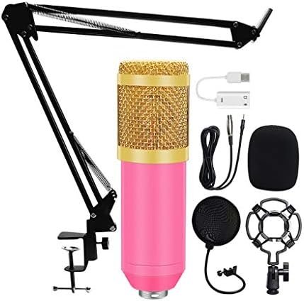 KUQIZ Mikrofon Mikrofon Kitleri Profesyonel Kondenser Mikrofon Paketi Pop Filtre Mikrofon Bilgisayar Laptop için Stüdyo
