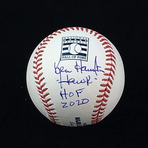 Ken Hawk Harrelson Chicago White Sox İmzalı Salon Şöhreti 2020 Beyzbol JSA İmzalı Beyzbol Topları