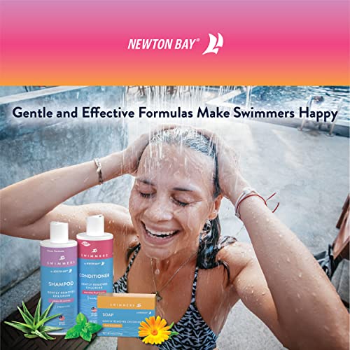 Newton Bay Podyum Paketi Paketi | Cildinizi ve Saçınızı Klorsuz Tutmak için Yüzücüler Sabunu, Yüzücüler Şampuanı ve