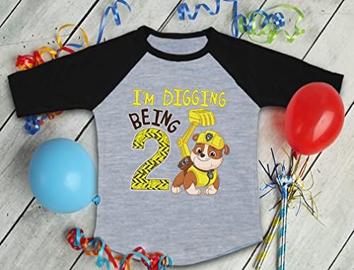 Pençe Devriye 2nd Doğum Günü Gömlek Erkek Moloz Kazma Olmak 2 Yürüyor Çocuk T-Shirt