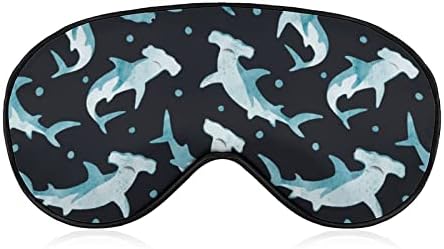 FunnyStar Çekiç Köpekbalıkları Gece Yumuşak Uyku Maskesi Göz Kapağı Uyku Körü Körüne Mükemmel Blokları ışık Ayarlanabilir