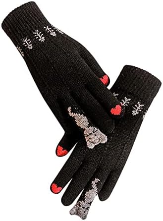 Qvkarw Kadife Örgü kadın eldivenleri Eldiven Kış Açık Sıcak Eldiven Eldiven Eldiven Eldivenler Kadınlar için Soğuk