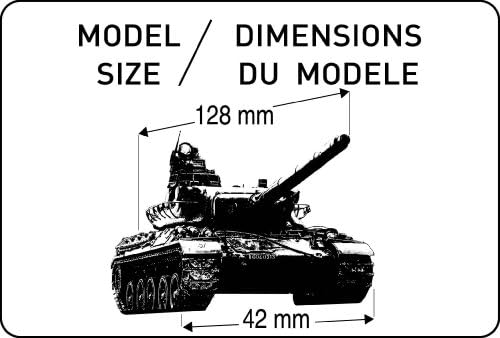 Heller AMX 30/105 Ana Muharebe Tankı Askeri Kara Aracı Modeli Yapı Kiti
