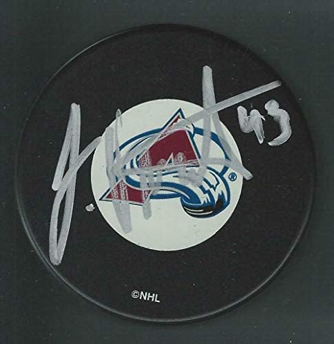 Jaroslav Obsut Colorado Çığ Diskini İmzaladı-İmzalı NHL Diskleri