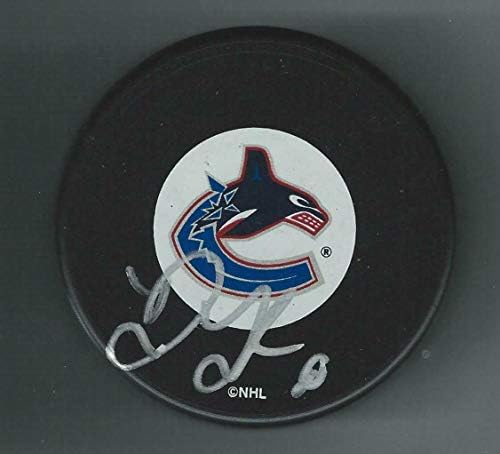 Darren Langdon İmzalı Vancouver Canucks Diski - İmzalı NHL Diskleri