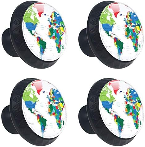 Idealıy Dünya Haritası dolap kapağı tutacağı Kolları Çeker Dolap Kolları çekmece dolabı 4 adet