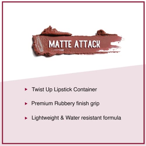 SUGAR Cosmetics Mat Attack Transferproof Lipstick09 Şeftali Çocuklar (Kırmızı ve Kahverengi İpuçlarıyla Orta Tonlu