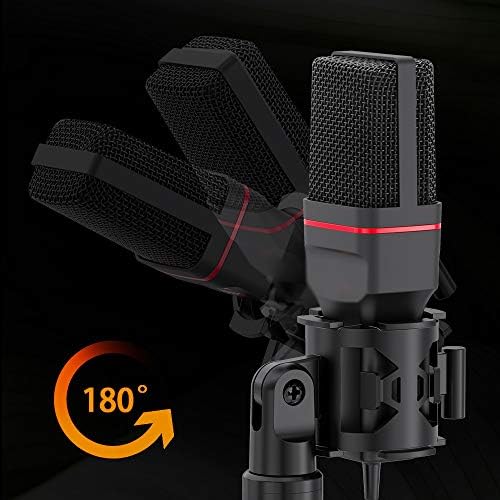 TDXBB Omni Kondenser Mikrofon Tripod ile Ses 3.5 mm Bilgisayar stüdyo mikrofonu için pc telefon kılıfı Karaoke Kayıt