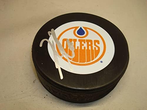 Kris Russell İmzalı Edmonton Oilers Hokey Diski İmzalı 1A İmzalı NHL Diskleri