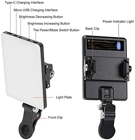 n / a Selfie LED Lamba Kısılabilir selfi ışığı 3200k 5600k Smartphone için Video Canlı Dolgu ışığı Makyaj Lambası