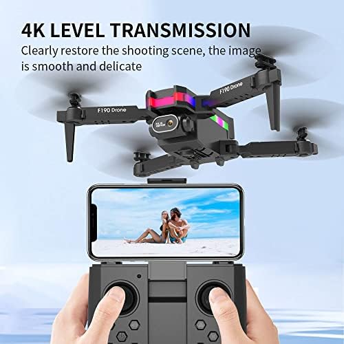 Yetişkinler için kamera ile STSEEACE Drone HD 4K çift kamera Yeni başlayanlar için canlı Video Drone W/hareket kontrolü,