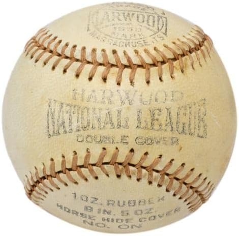 1930'lar Babe Ruth Tek İmzalı Ulusal Beyzbol Ligi JSA BAS PSA loa'nın İmzalı Beyzbol Topları