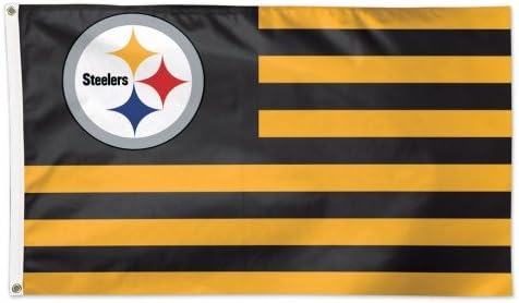 WinCraft NFL Pittsburgh Steelers Bayrağı3'x5 ' Bayrak, Takım Renkleri, Bir Boyut