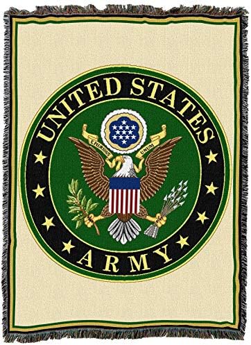 Saf Ülke Dokumacılar ABD Ordusu-Askeri Hizmet Işareti Mühür Battaniye Kartal - Hediye Askeri Goblen Atmak Dokuma Pamuk