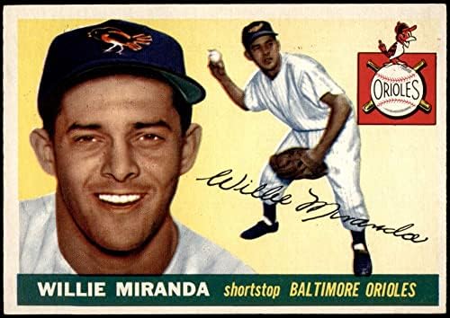 1955 Topps 154 Willie Miranda Baltimore Orioles (Beyzbol Kartı) Dekanın Kartları 5-ESKİ Orioles