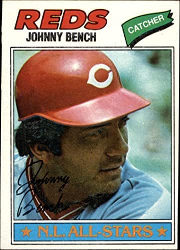 1977 Topps 70 Johnny Bench Cincinnati Kırmızıları (Beyzbol Kartı) ESKİ Kırmızılar