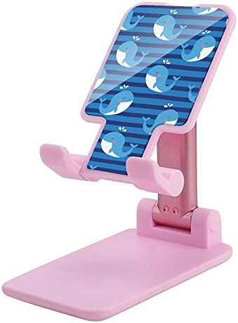 Balina Mavi Çizgili cep telefon standı Katlanabilir telefon tutucu Taşınabilir akıllı telefon standı Telefon Aksesuarları