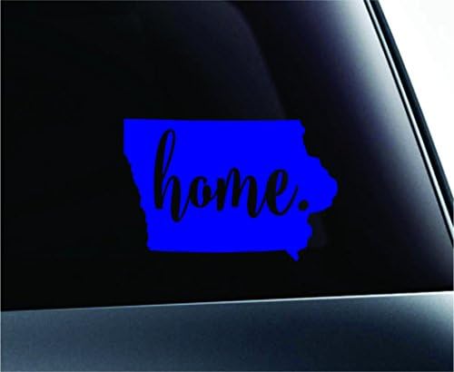 3 Ev Iowa State Des Moines Sembolü Sticker Çıkartma Araba Kamyon Pencere Bilgisayar Dizüstü Bilgisayar (Beyaz)