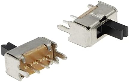 GRUNI Mikro Anahtarı 10 ADET SS12D07 Mini Dikey Slayt Anahtarı 1P2T 3 Pin Geçiş Anahtarı SMD PCB DPDT Dikey Anahtar