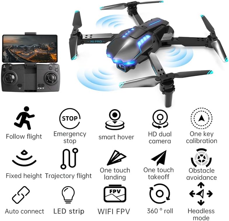 Drone 4K HD Kamera Engellerden Kaçınma WiFi FPV Katlanabilir Profesyonel uzaktan kumandalı quadcopter Yetişkinler