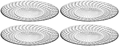 Barski Cam Yemek Tabağı - 4'lü Set - Tasarlanmış-10,2 Çapında-Avrupa'da Üretilmiştir