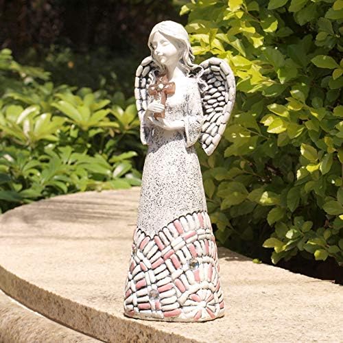Yiosax bahçe melek heykelleri açık dekor-Moonrays güneş melek heykelcikleri ışıkları melek dekor için ev, veranda,