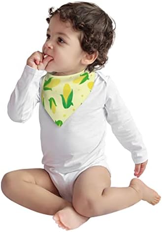 Augenstern Pamuk Bebek Önlükler Yeşil Lezzetli Mısır Bebek Bandana Saçmalamak Önlükler Diş Çıkarma Gıda Önlüğü