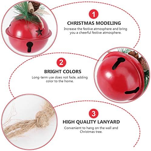 VALİCLUD 2 Adet Noel Ağacı Takı Aksesuarları Moda Demir Çan Süslemeleri