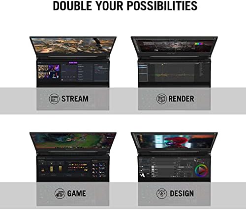 ASUS ROG Zephyrus Duo SE 15 Oyun Dizüstü Bilgisayarı, 15.6” 120Hz IPS Tipi FHD Ekran, NVIDIA GeForce RTX 3070, AMD