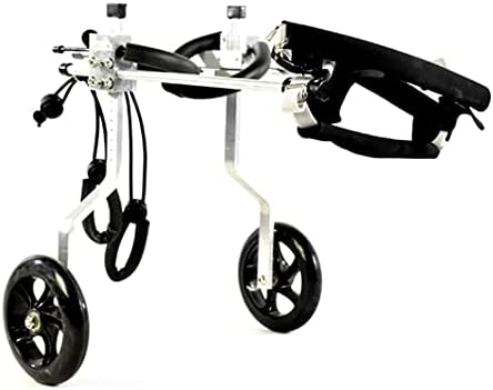 YYHJ Ayarlanabilir Tekerlekler Köpek Tekerlekli Sandalye Sepeti Pet Tekerlekli Sandalye Engelli Arka Ayakları için