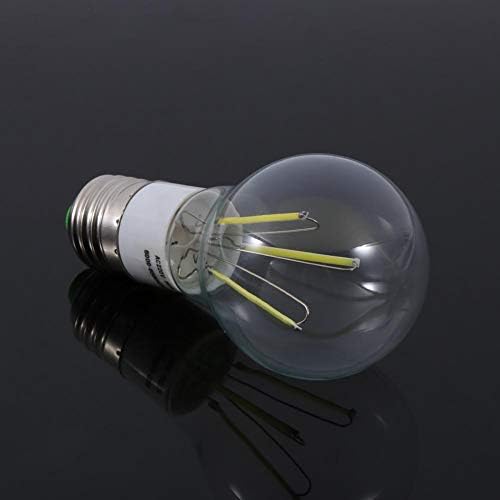 Riuty LED Filament ampul, yeni E27 12V 3W / 4W / 6W soğuk / sıcak beyaz koçan 360 ° kısılabilir ışık (6 adet) (3W