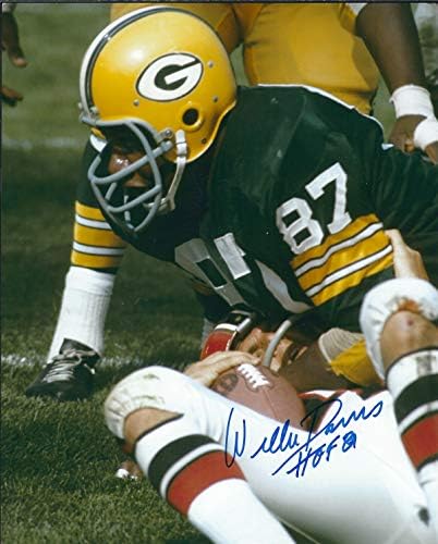 İmzalı Willie Davis 8x10 Green Bay Packers Fotoğrafı
