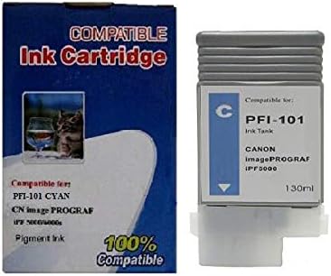 Canlı Renkler PFI-101 Uyumlu Mürekkep Kartuşu Değiştirme canon için canon PFI-101 PFI-103 (130 ml, 12-Pack) iPF5100,