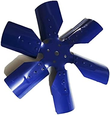 AEspares Radyatör Soğutma Fanı 6 Bıçak Çelik Mavi Boyalı İçin Uygun İçin Uygun d 3600 Traktör