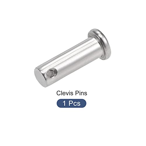 METALLİXİTY Clevis Pimleri (10mm x 30mm) 1 adet, Tek Delikli Düz Kafa 304 paslanmaz çelik bağlantı elemanı Pimi -