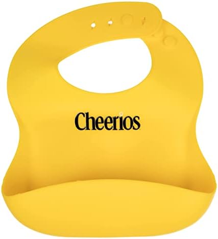 SCS Doğrudan Cheerios Silikon Bebek Önlüğü - Kolayca Mendil Temiz-Su, Dökülme ve Leke Geçirmez ile dahili Toddler