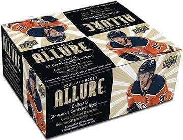 Üst Güverte NHL 2020-21 Allure Hokey Ticaret Kartı PERAKENDE Kutusu [20 Paket, 8 SP Çaylak Kartı]